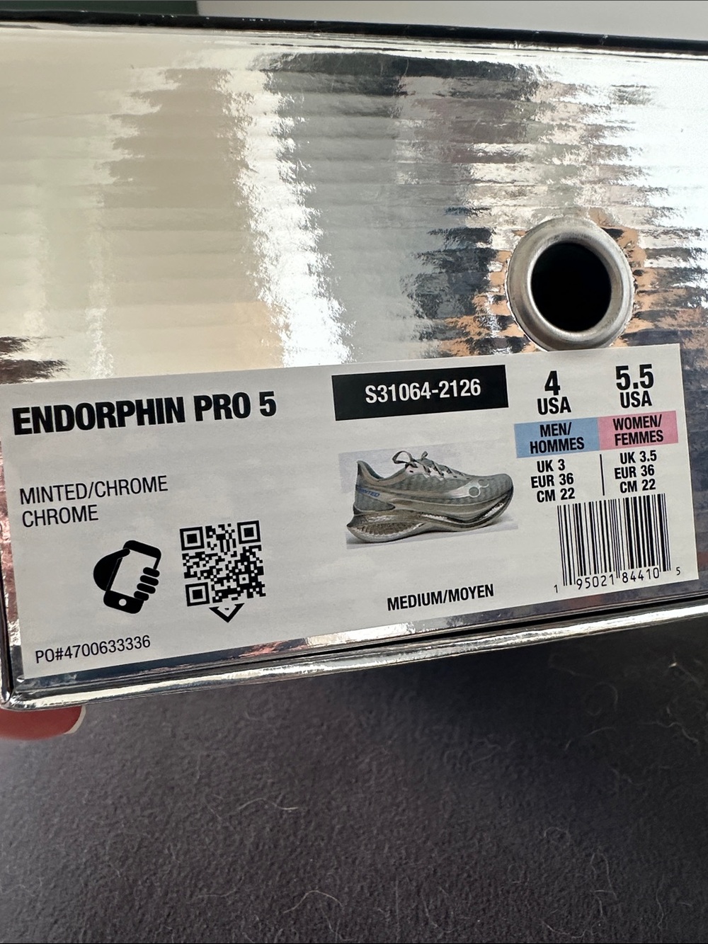 Saucony Endorphin Pro 5 Running Shoes - Minted/Chrome Finish